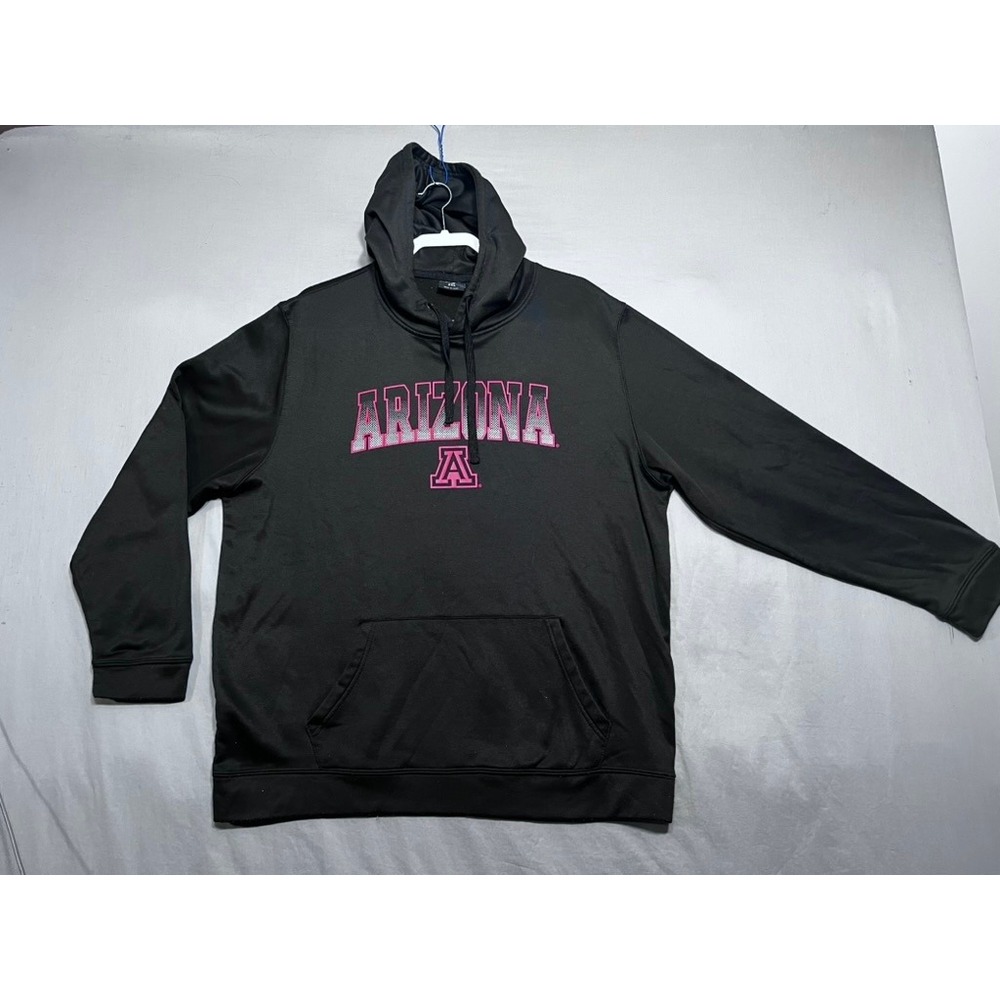 Colosseum Mens Arizona Wildcats Hoodie Black Pink Gradient Logo XXL Sweatshirt